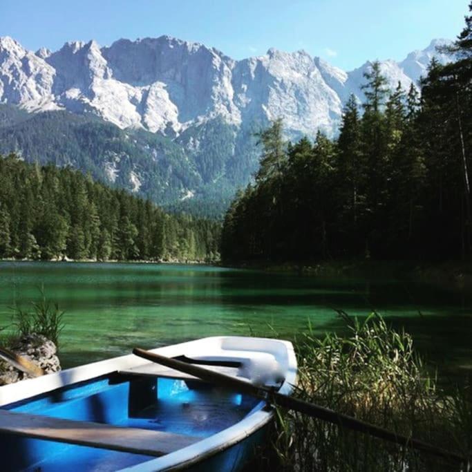 Chalet S - 5 Sterne Luxus Ferienhaus Direkt Am Eibsee Und Zugspitze Grainau Exterior foto